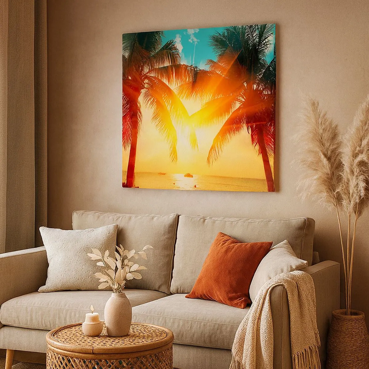 Vászonkép - Egzotikus pár - 30x30 cm