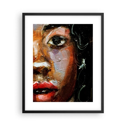 Poszter fehér keretben - Fekete és fény - 40x50 cm
