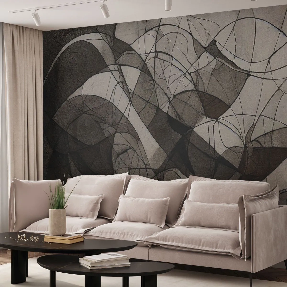 Fotótapéta Premium Canvas - A föld színeinek keringése - Darab, Kortárs, Zsírkréta - 250x175 cm