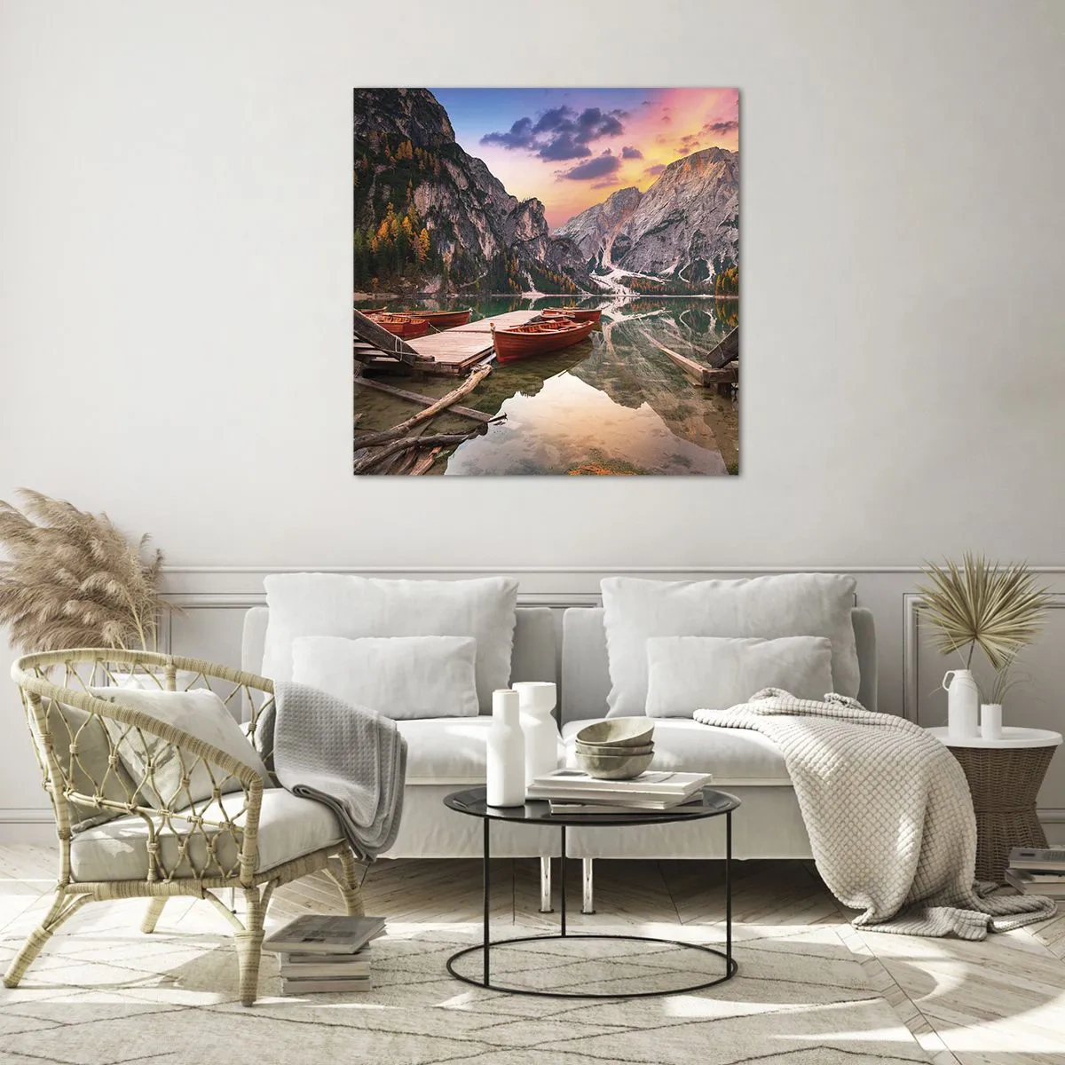 Üveg kép - A nap ígérete - 40x40 cm