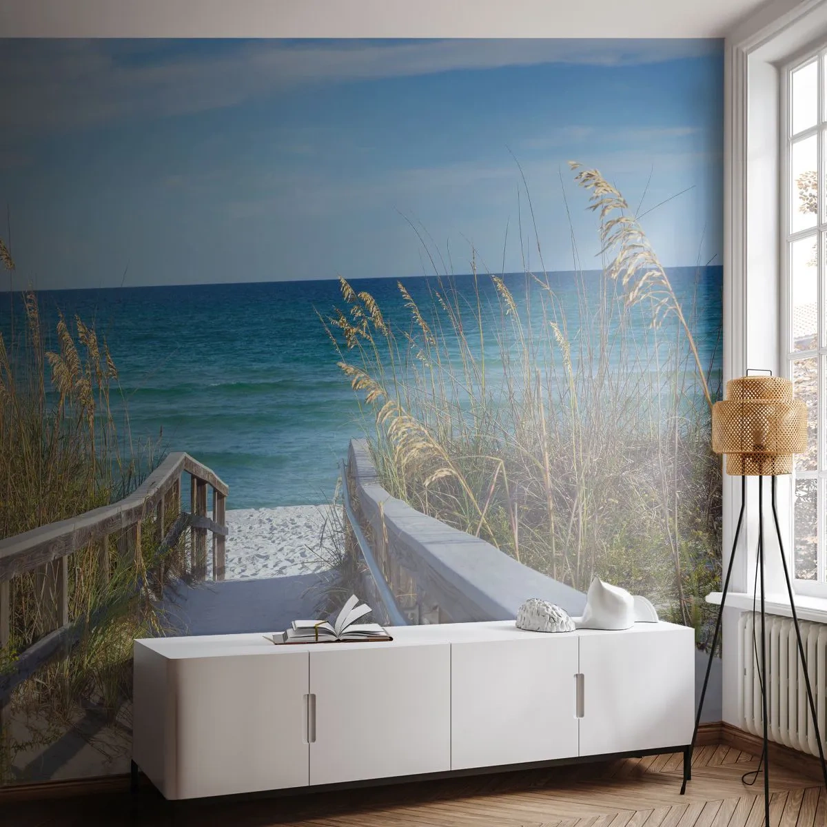 Öntapadós Fotótapéta Deluxe Sticker - Napsütésben, szélben - Tájkép, Sea Dune, Tenger - 100x70 cm