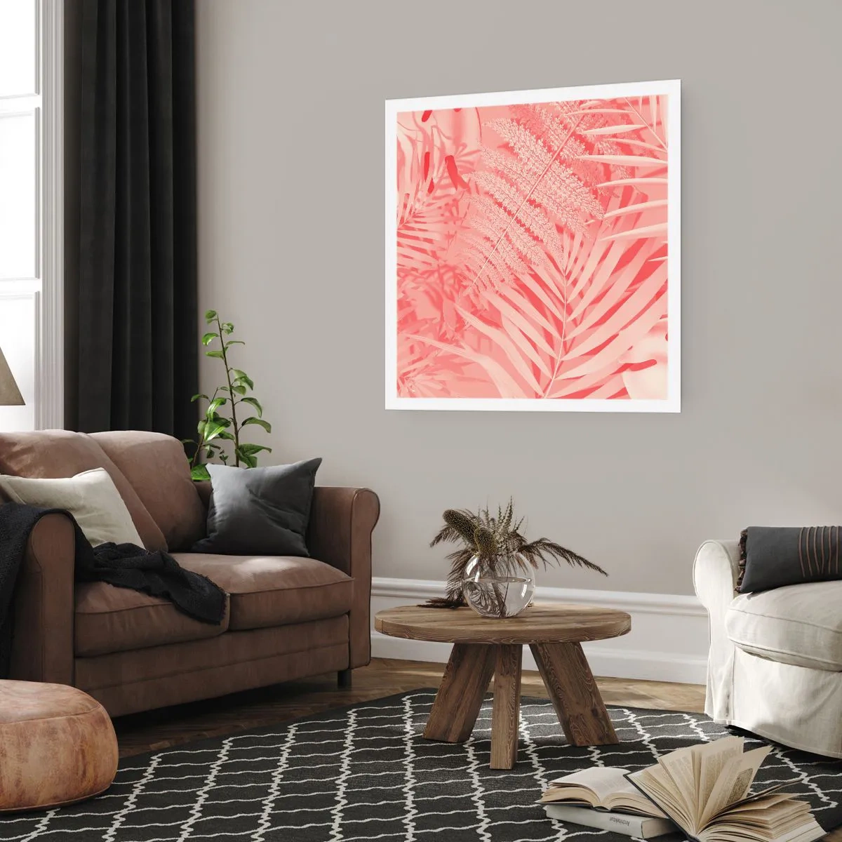 Poszter - Rózsaszín koncepció - 60x60 cm