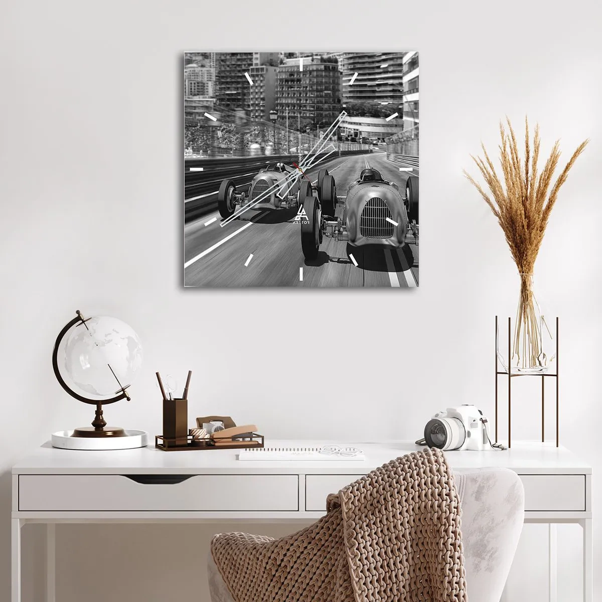 Falióra, Óra - Réges-régen Monte Carlóban - 40x40 cm