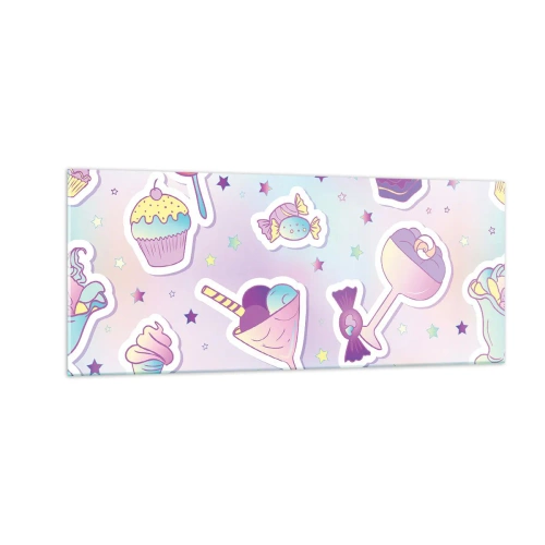 Üveg kép - Hogy minden nap születésnap legyen - 100x40 cm