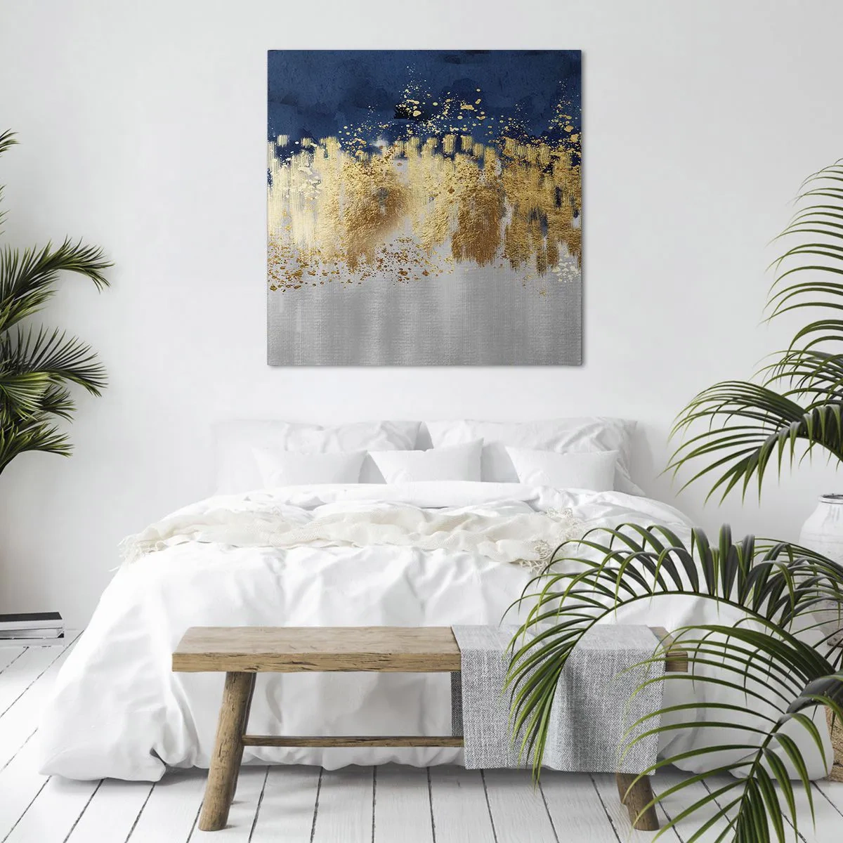 Vászonkép - Modern kompozíció csillogással - 60x60 cm