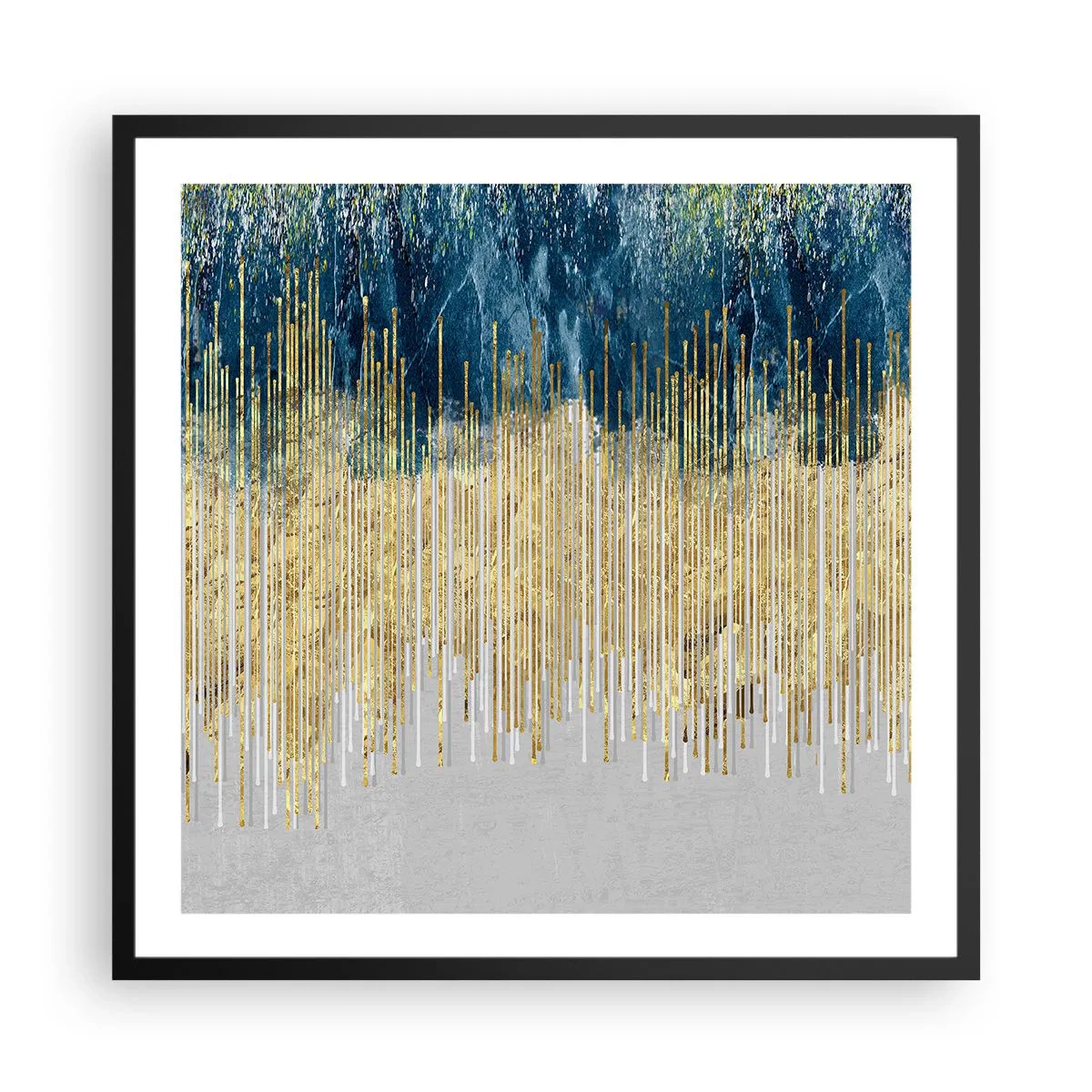 Poszter fehér keretben - Aranyozott határ - 60x60 cm