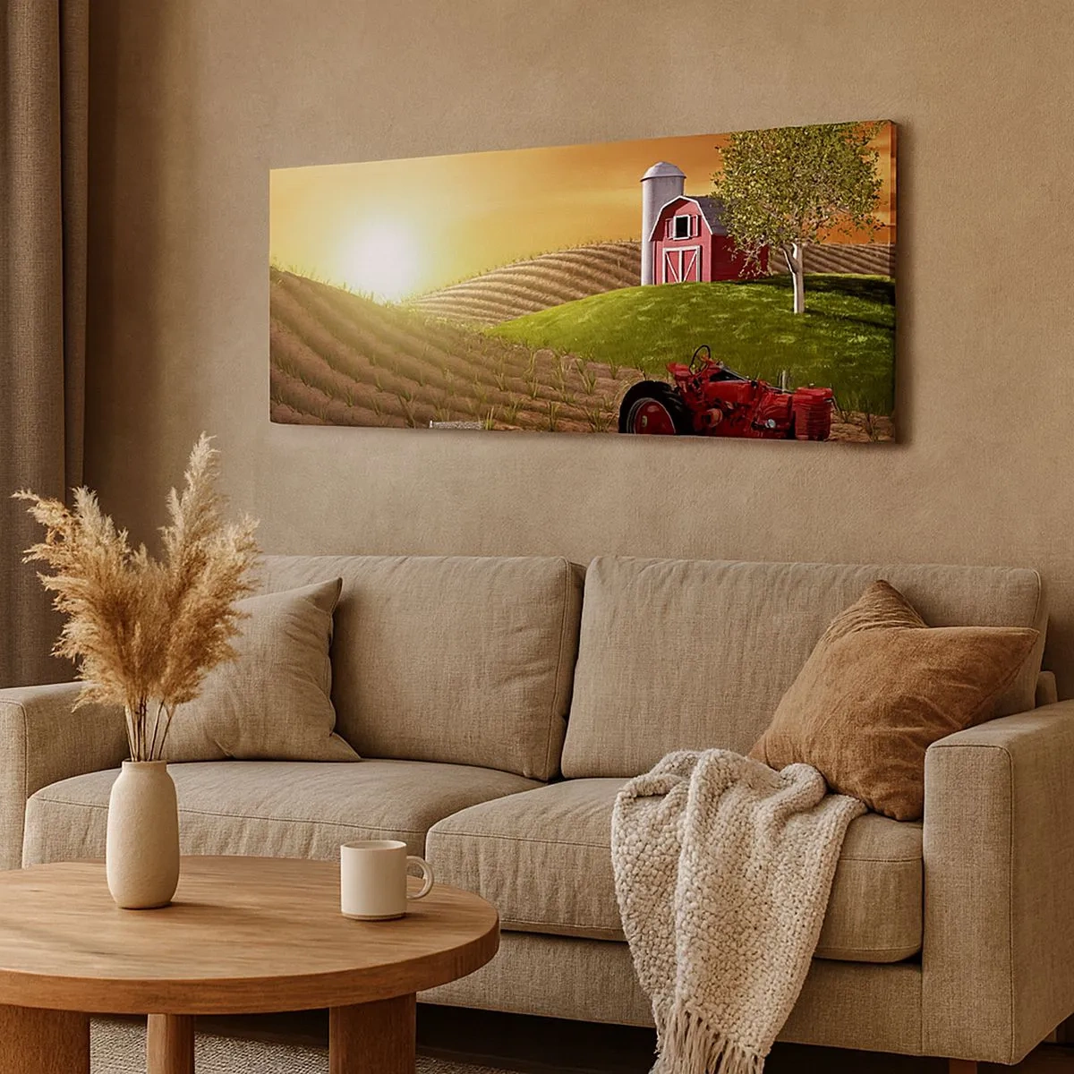 Vászonkép - Tanya, mint a meséből - 100x40 cm