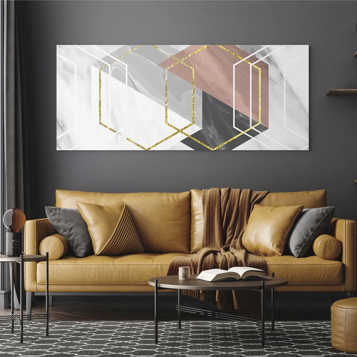 Üveg kép - Lánc kompozíciója - 120x50 cm