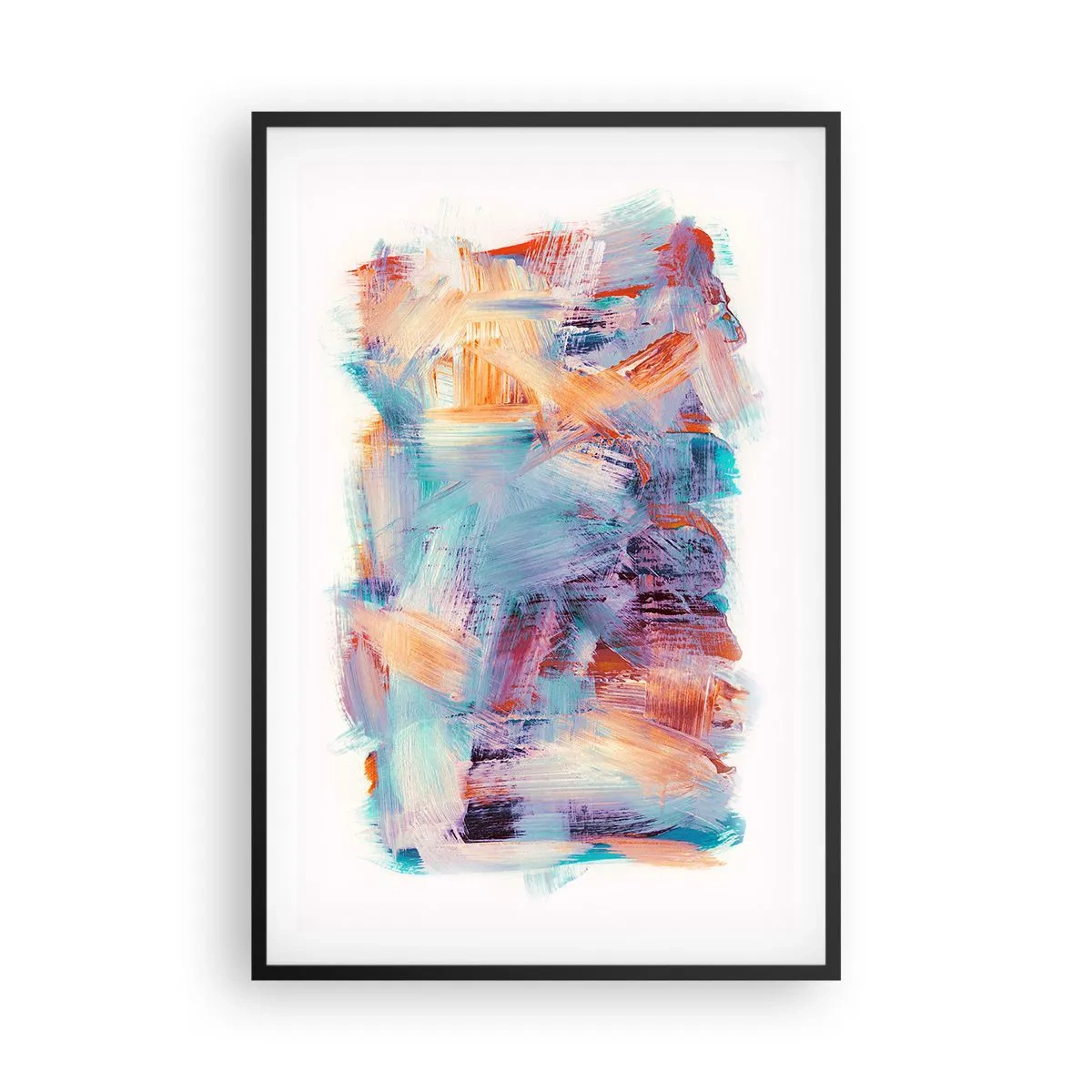 Poszter fehér keretben - Színes rendetlenség - 61x91 cm