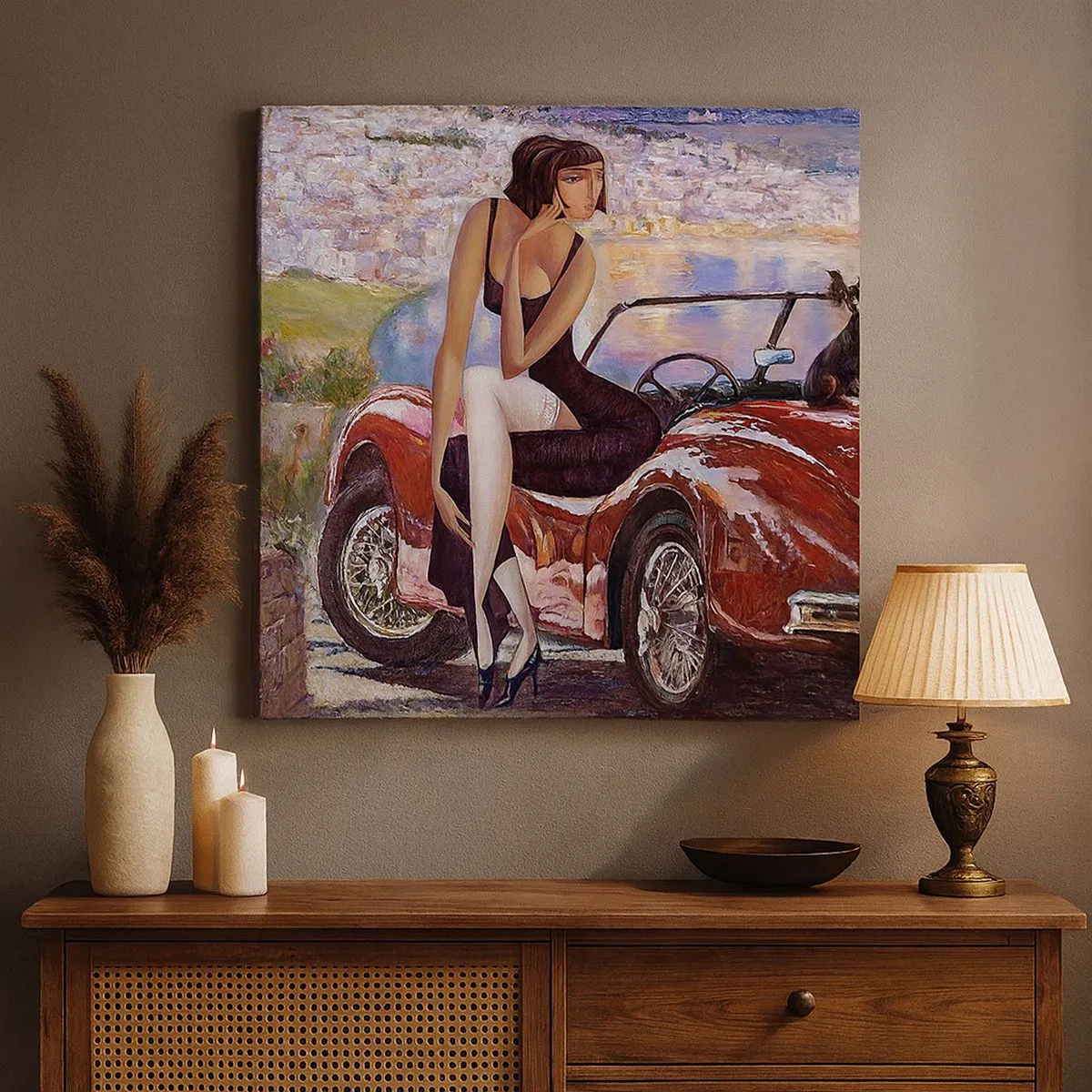 Vászonkép - Nyaralás? Csak a Rivierán - 30x30 cm