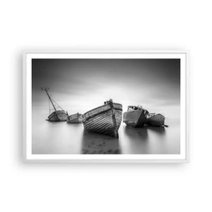 Poszter fekete keretben - Csak emlékek... - 91x61 cm