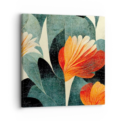 Vászonkép - A trópusok forrósága és a zöldellő hűvösség - 30x30 cm