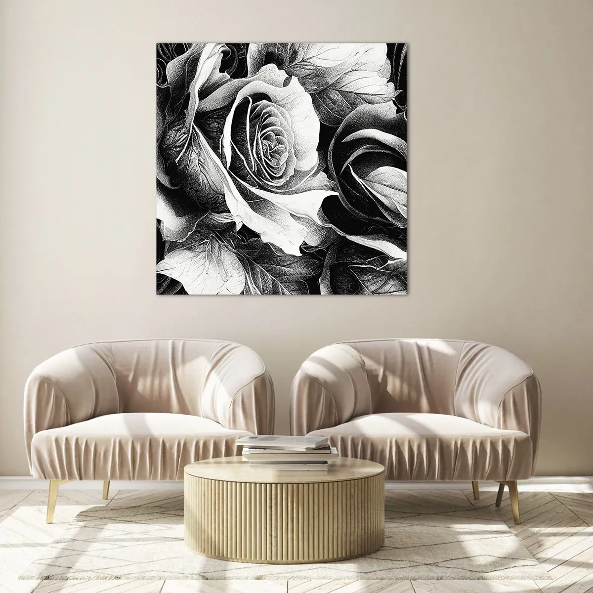 Üveg kép - Mindig a királynő - 70x70 cm