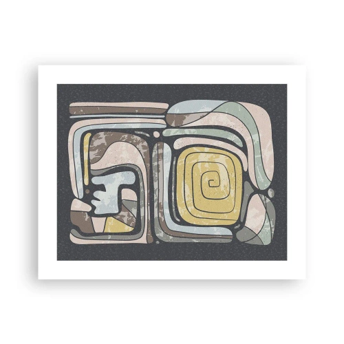 Poszter - Absztrakció pre-kolumbián szellemben - 50x40 cm