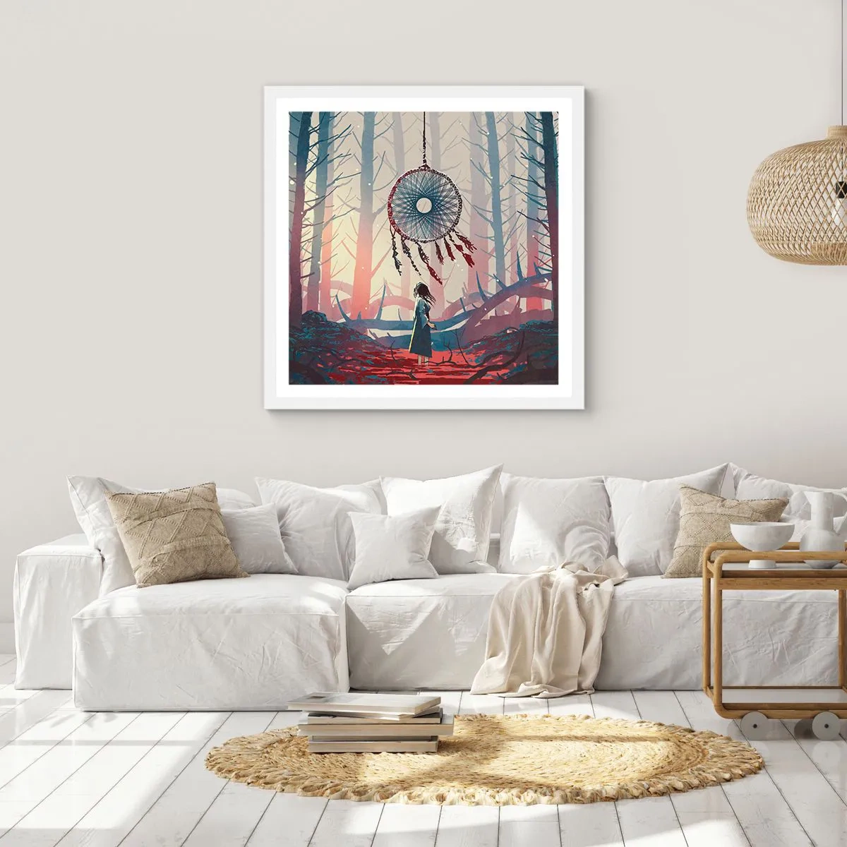 Poszter fekete keretben - A boldogság titkos rituáléja - 50x50 cm