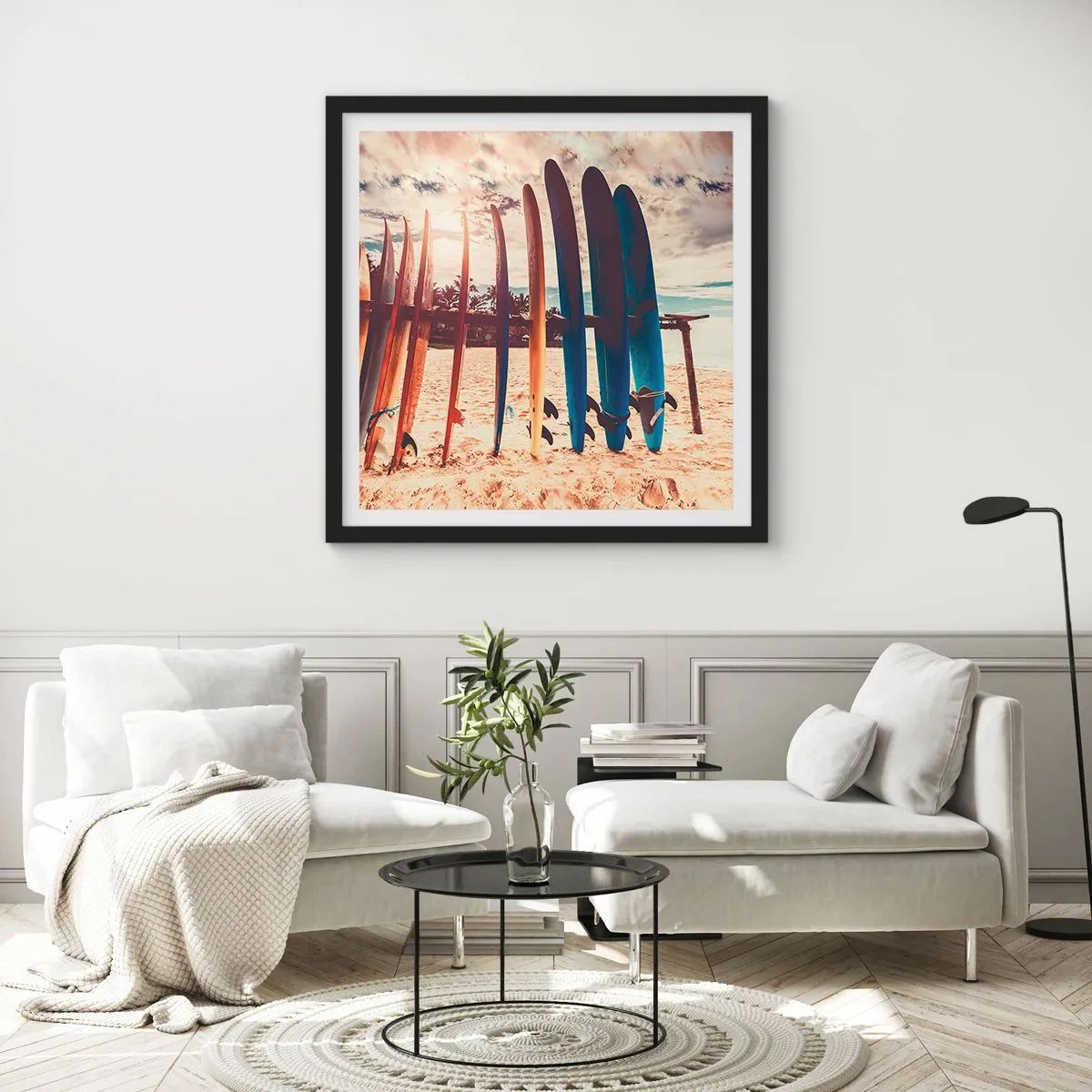 Poszter fehér keretben - Jó éjszakát, holnapig - 50x50 cm