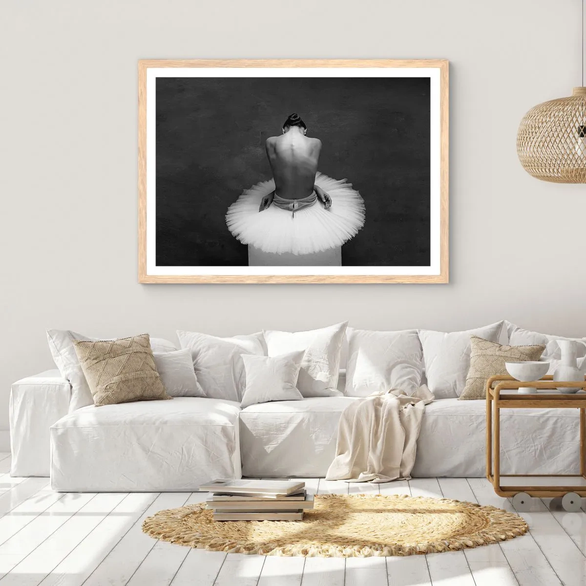 Poszter világos tölgy keretben - Épp virágzik - 70x50 cm