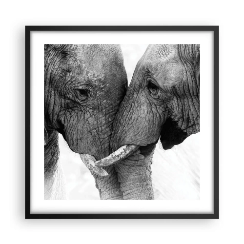 Poszter fehér keretben - Szívélyes vallomás - 50x50 cm