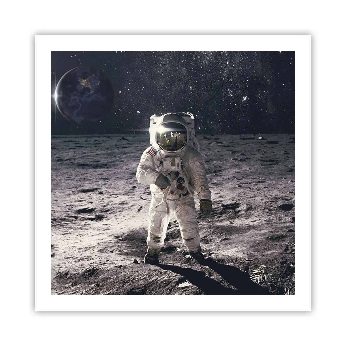 Poszter - Üdvözlet a Holdról - 60x60 cm