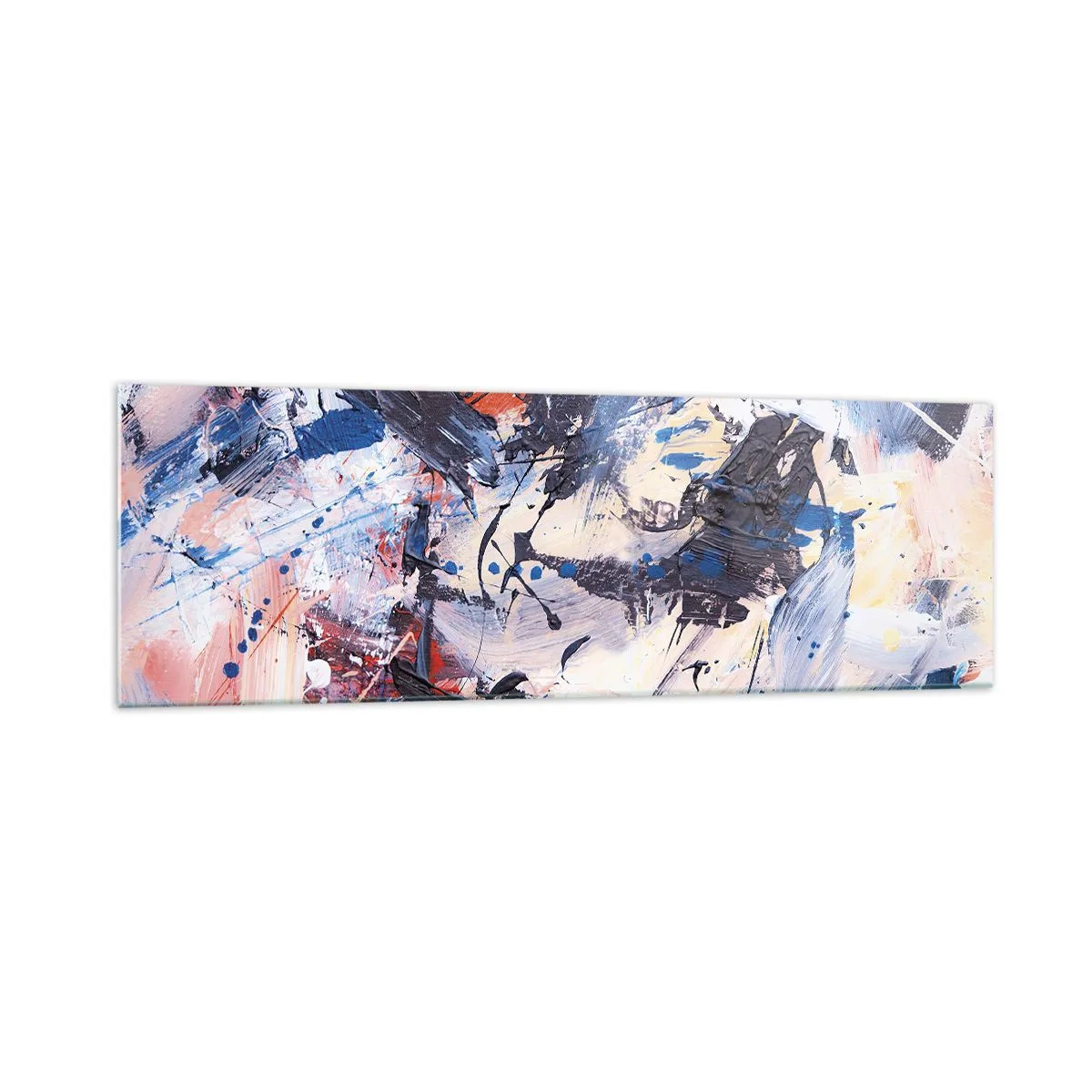 Üveg kép - Őrült absztrakt tánc - 160x50 cm