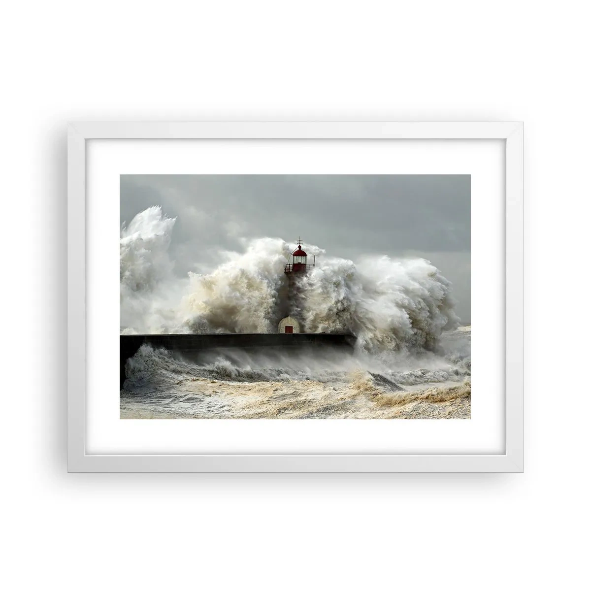 Poszter fekete keretben - Az óceán haragja - 40x30 cm