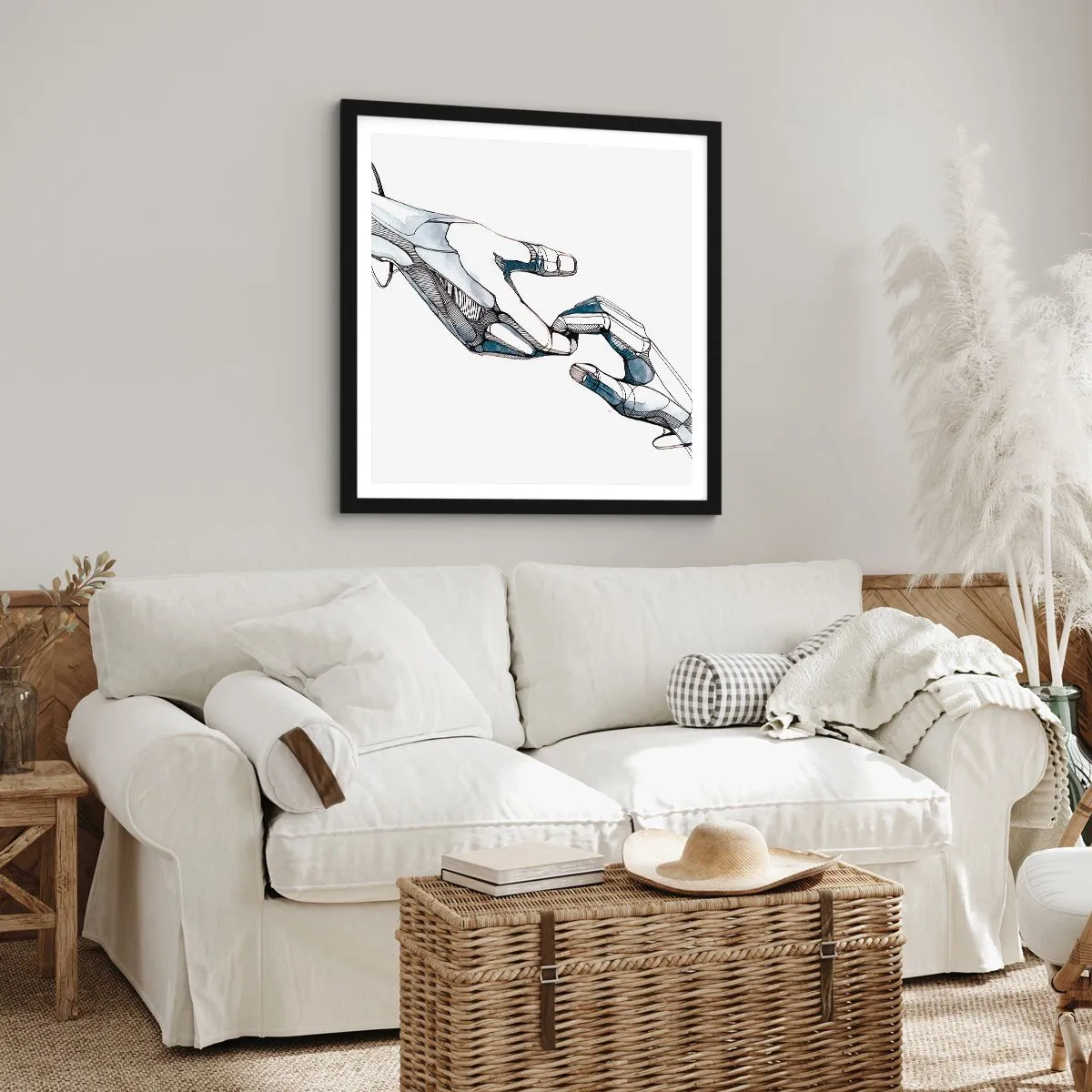 Poszter fehér keretben - Szép gesztus - 60x60 cm