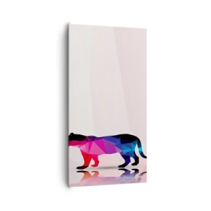 Vászonkép - Gyémánt párduc - 65x120 cm