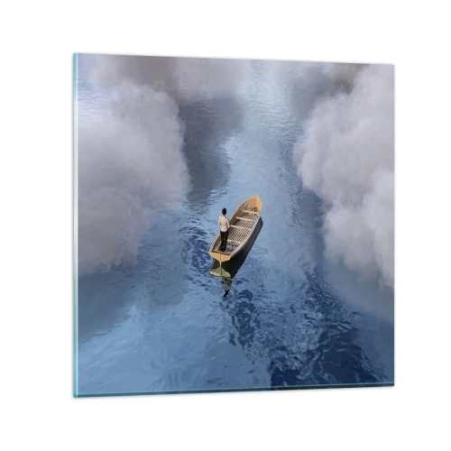 Üveg kép - Az élet - az utazás - az ismeretlen - 40x40 cm