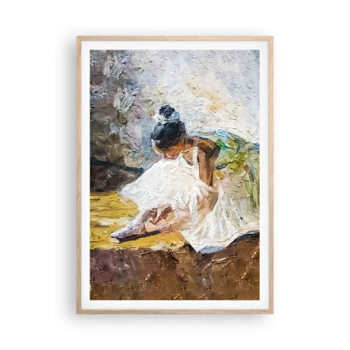 Poszter világos tölgy keretben - Degas festményéből - 70x100 cm