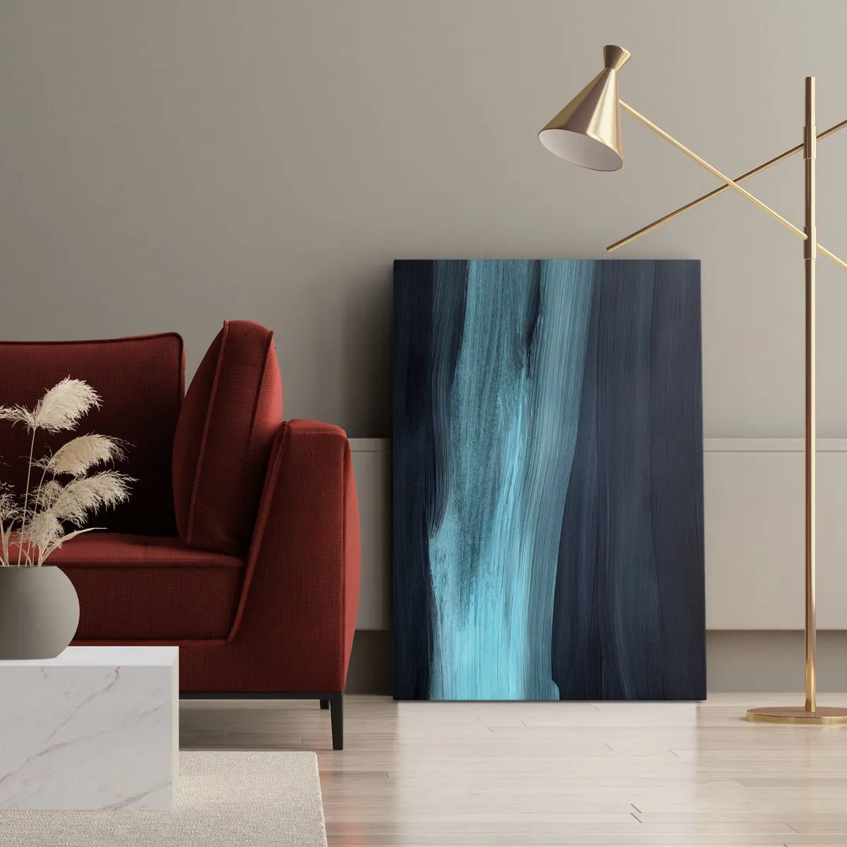 Vászonkép - Ússz az árral - 55x100 cm