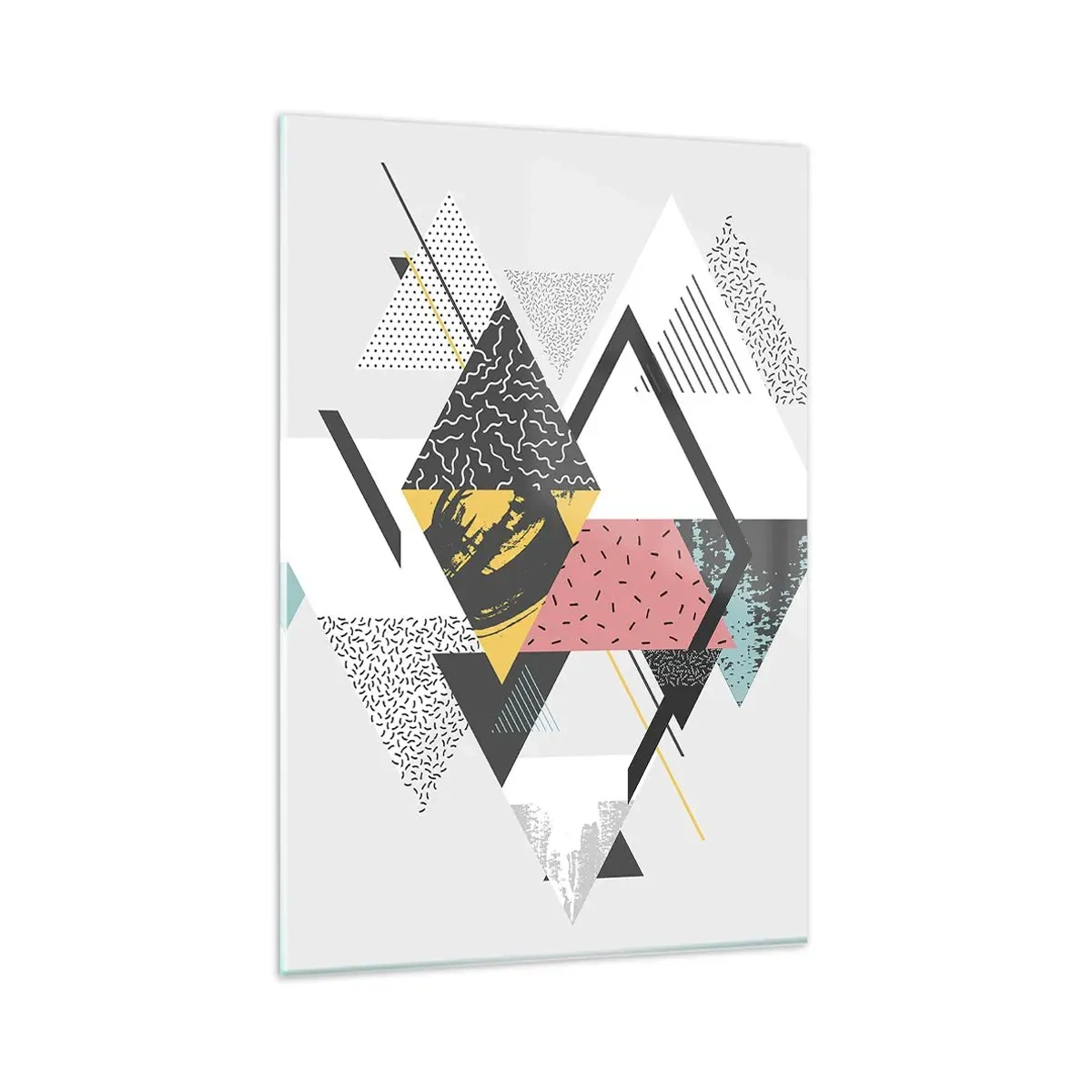 Üveg kép - Variáció háromszögön és rombuszon - 80x120 cm
