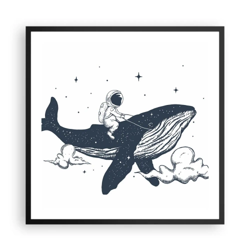Poszter fehér keretben - Egy kozmikus kaland - 60x60 cm