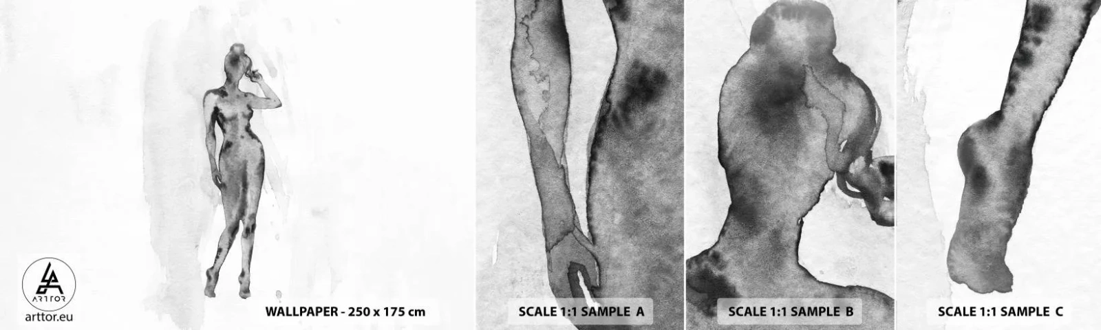 Fotótapéta Minta Standard Eco - A nőiesség ideáljának nyomában - Nő, Női Test, Grafika - 100x30 cm