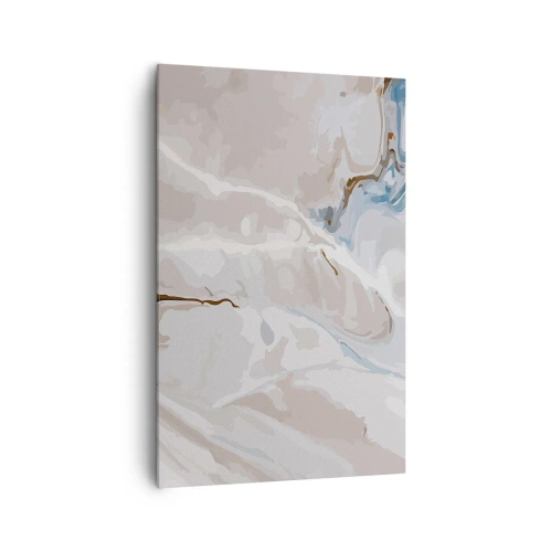 Vászonkép - Kék kanyarog a fehér alatt - 80x120 cm
