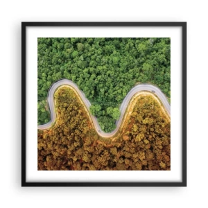 Poszter fehér keretben - Határok és áttörések - 50x50 cm