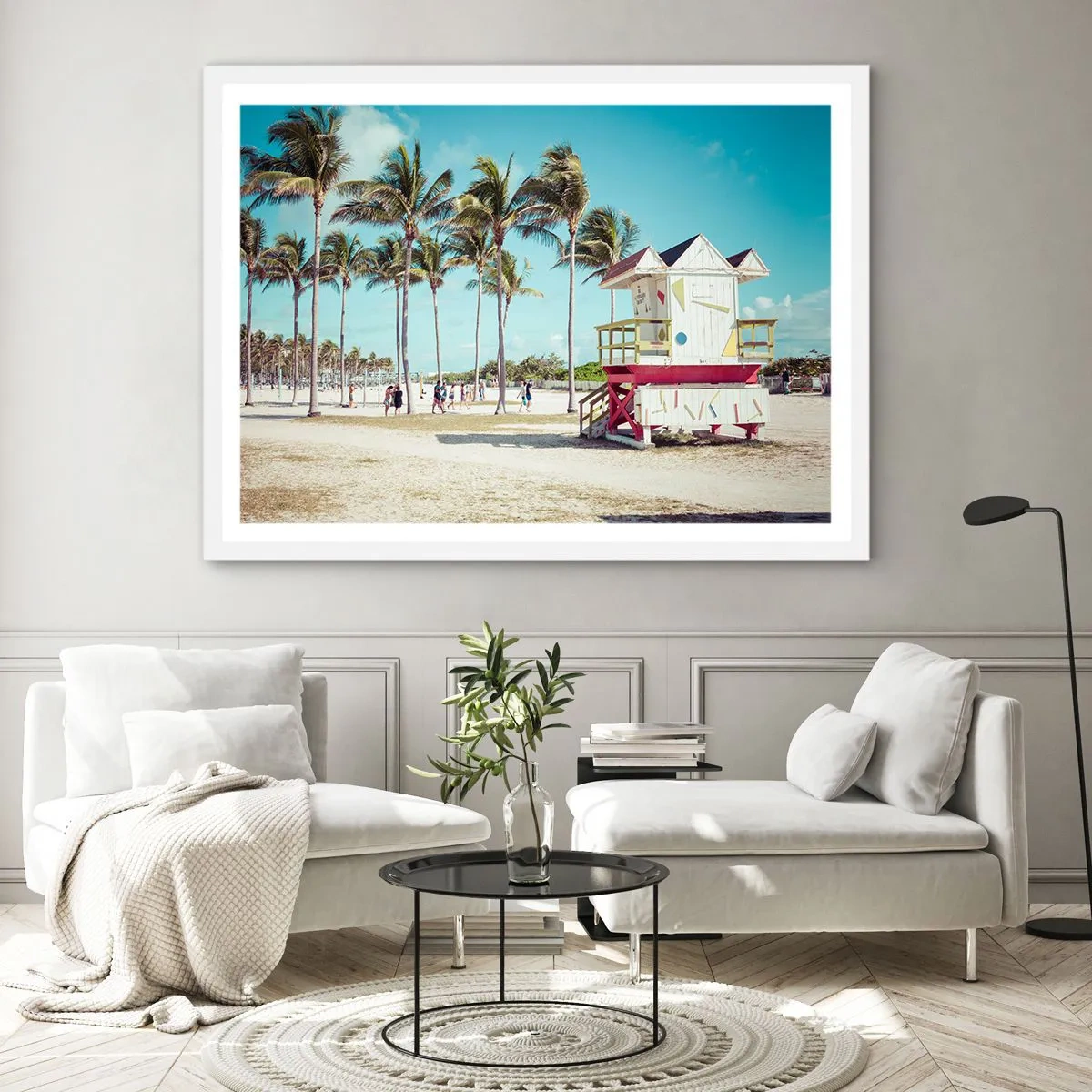 Poszter fekete keretben - Gyönyörű nap vár rád - 50x40 cm