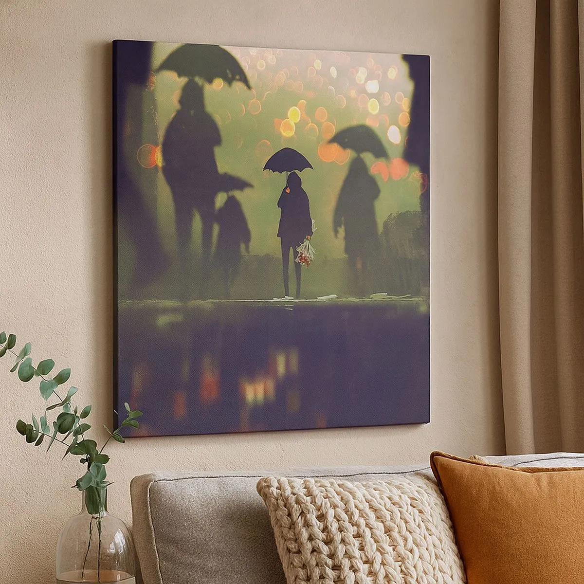 Vászonkép - Egy esőcsepp szemszögéből - 30x30 cm