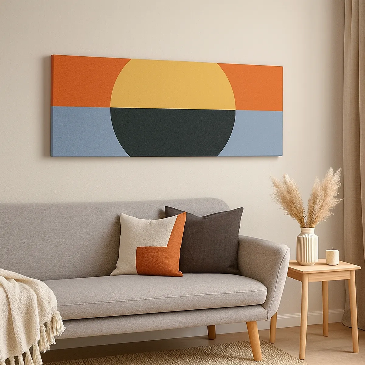 Vászonkép - A meleg és a hideg kompozíciója - 30x30 cm