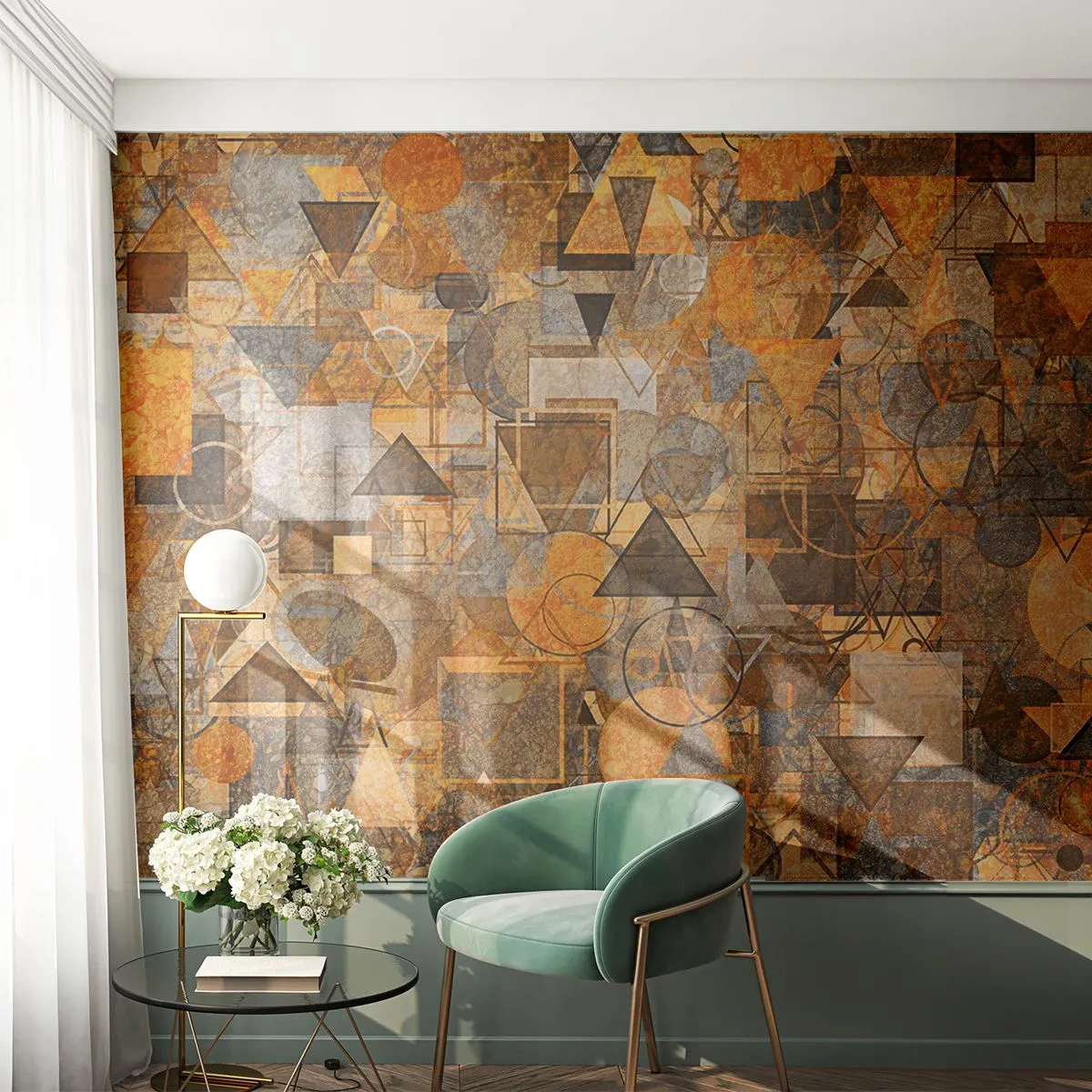 Fotótapéta Standard Eco - Formában a világ - Absztrakció, Darab, Modern minta - 150x105 cm