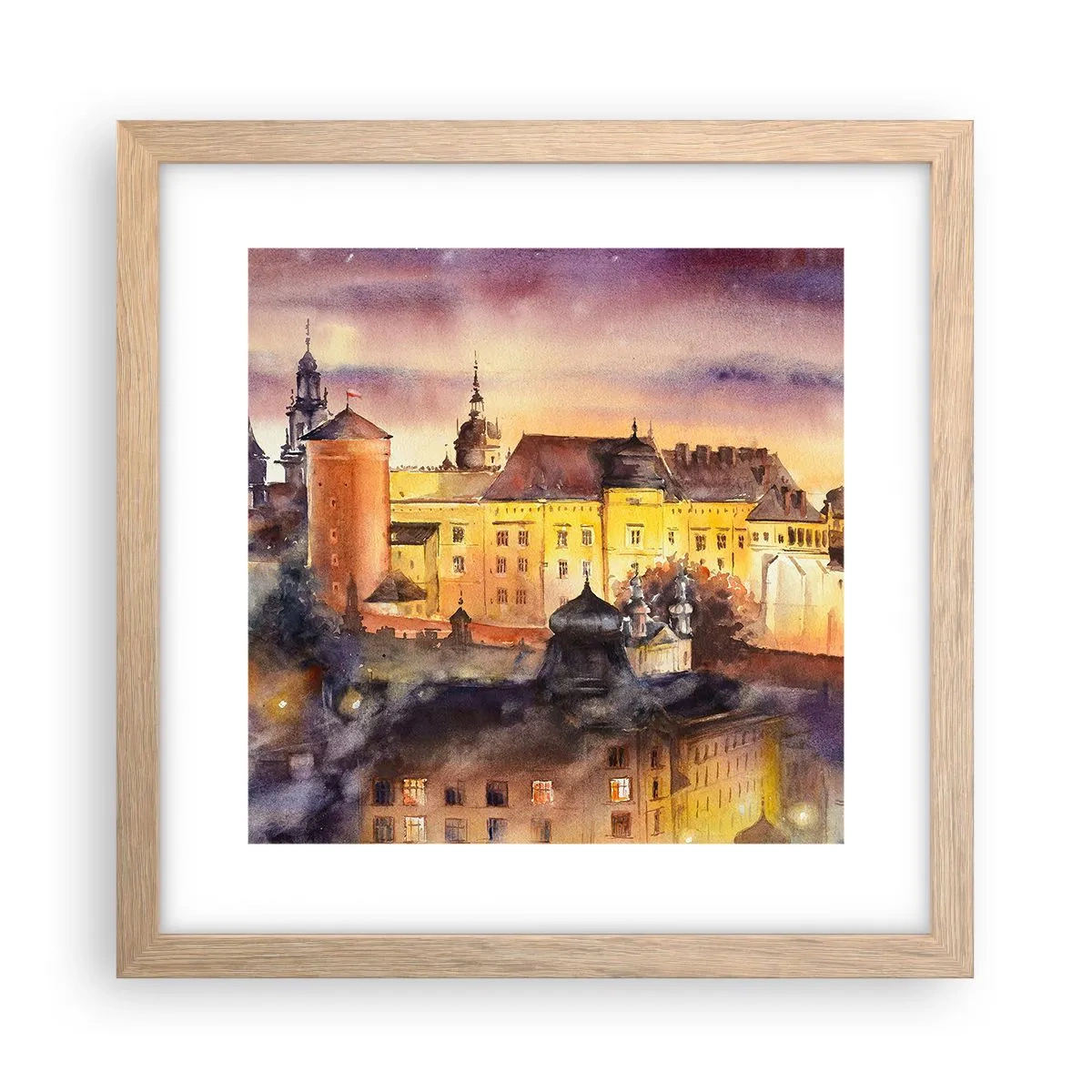 Poszter világos tölgy keretben - Történet és mese - 30x30 cm