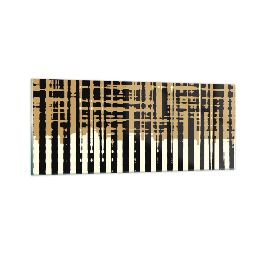 Üveg kép - Építészeti absztrakció - 100x40 cm