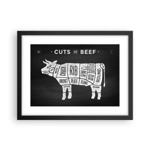 Poszter fehér keretben - Mészáros ábécéskönyve - 40x30 cm