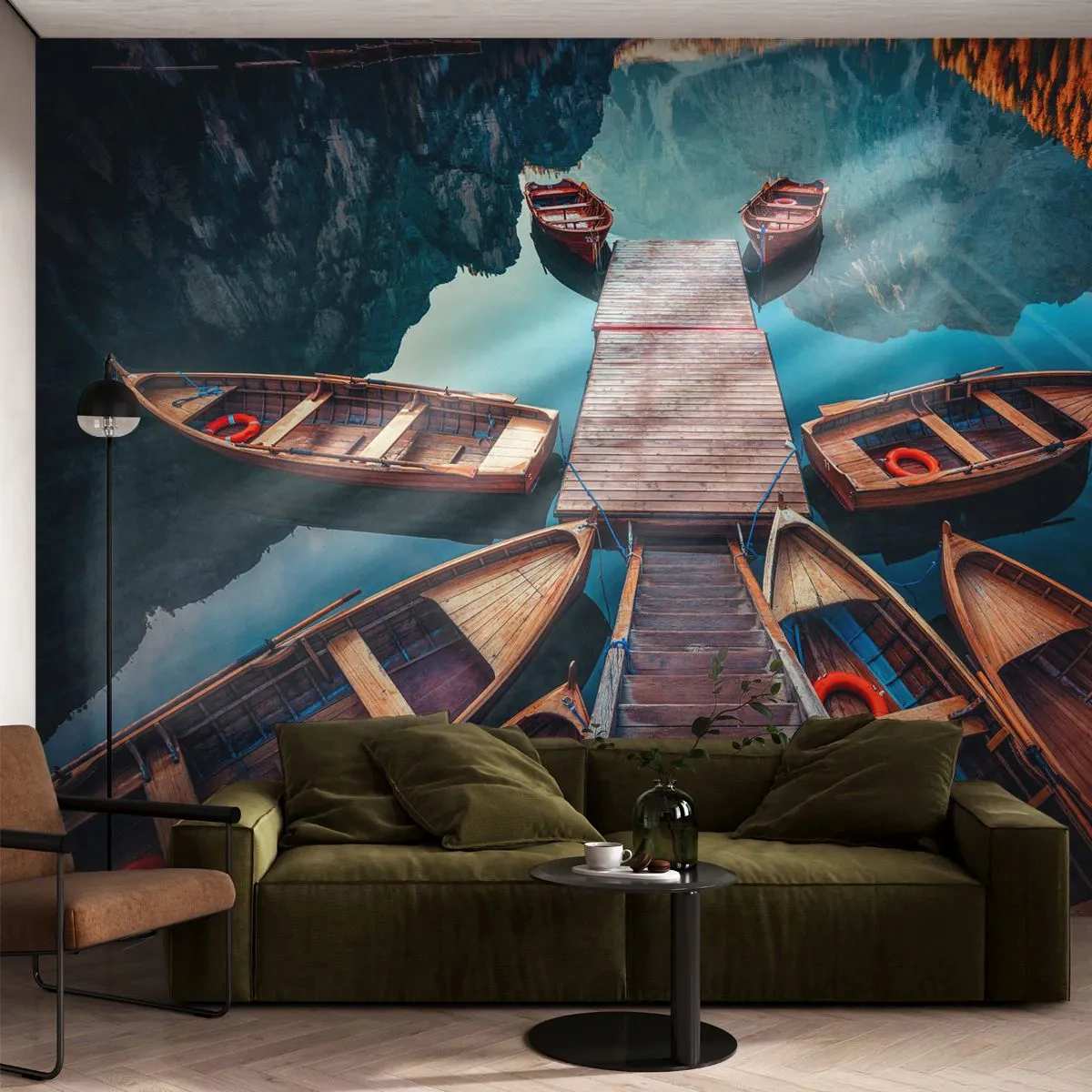 Fotótapéta Premium Canvas - A kikötőben várok - Tájkép, Tó, Tirol - 350x256 cm