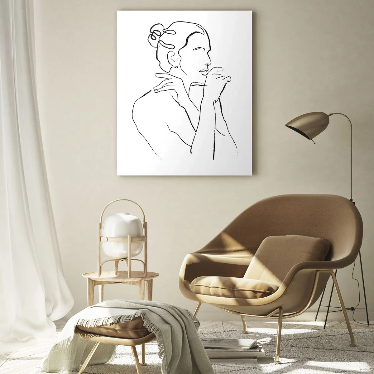 Üveg kép - Akt: érzéki misztérium - 70x100 cm