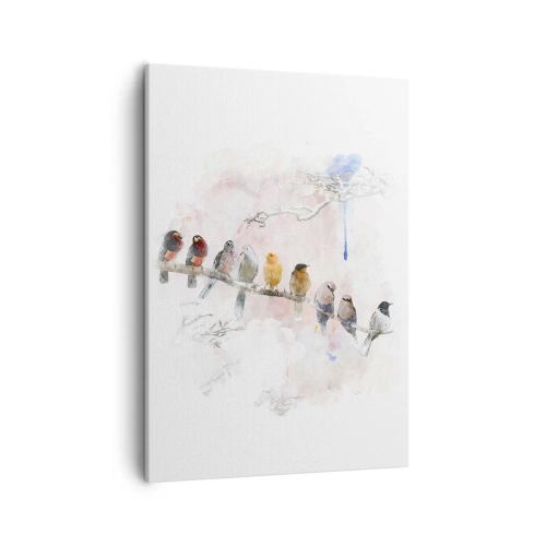 Vászonkép - Szárnyas találkozó - 50x70 cm