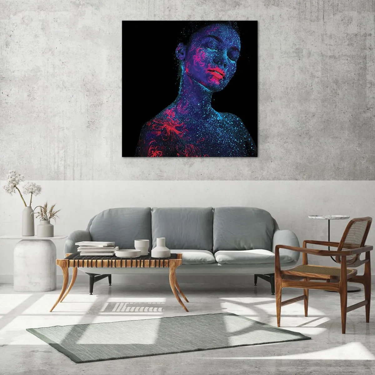 Üveg kép - A csillagporban - 70x70 cm