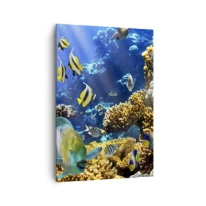 Vászonkép - Nagy forgalom a nyaraló ösvényen - 70x100 cm