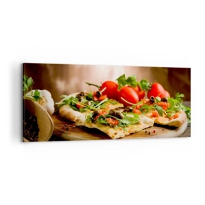 Vászonkép - Egyenesen a kemencéből és a kertből - 100x40 cm