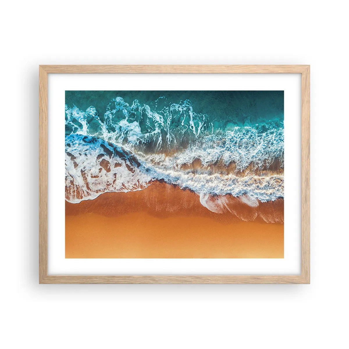 Poszter világos tölgy keretben - Mindig párban - 50x40 cm