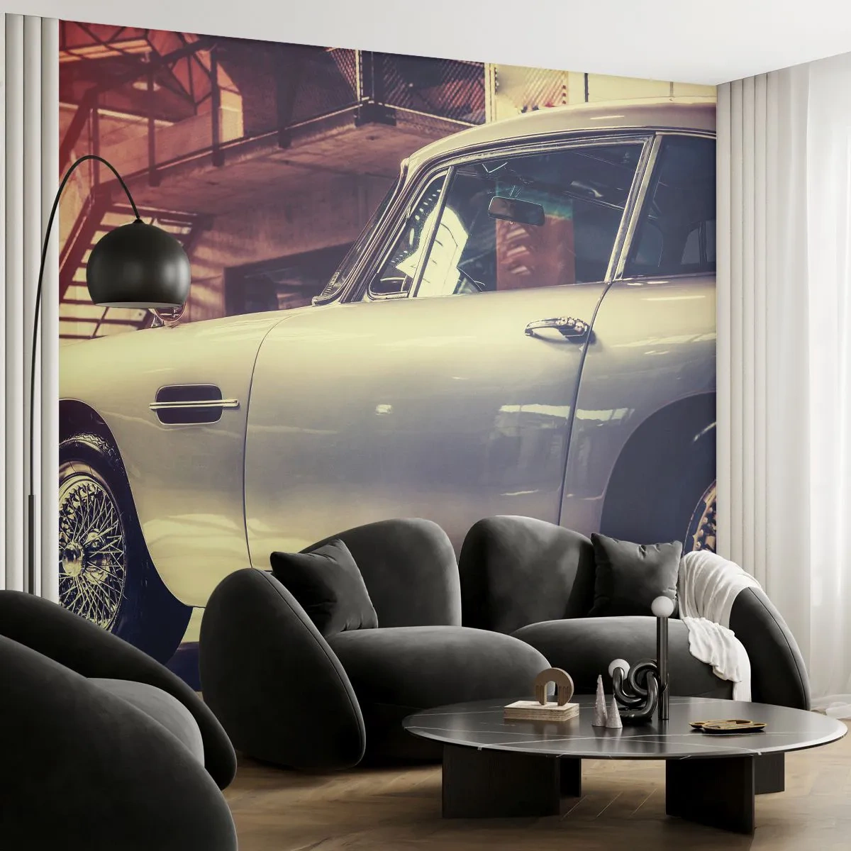 Öntapadós Fotótapéta Deluxe Sticker - A klasszikusok nem öregszenek - Autó, Autóipari, Szüret - 250x175 cm